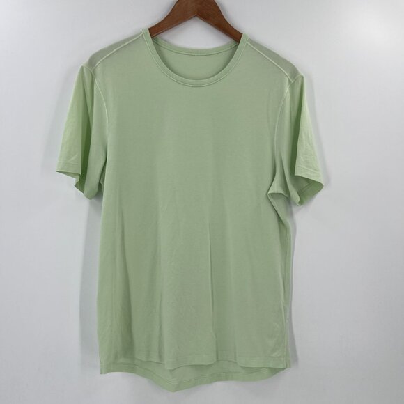 lululemon athletica Tops - Lululemon Women L Light Green T-Shirt Short Sleeve Soft Knit